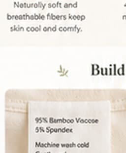 Custom care content and size labels for men's pajama sets